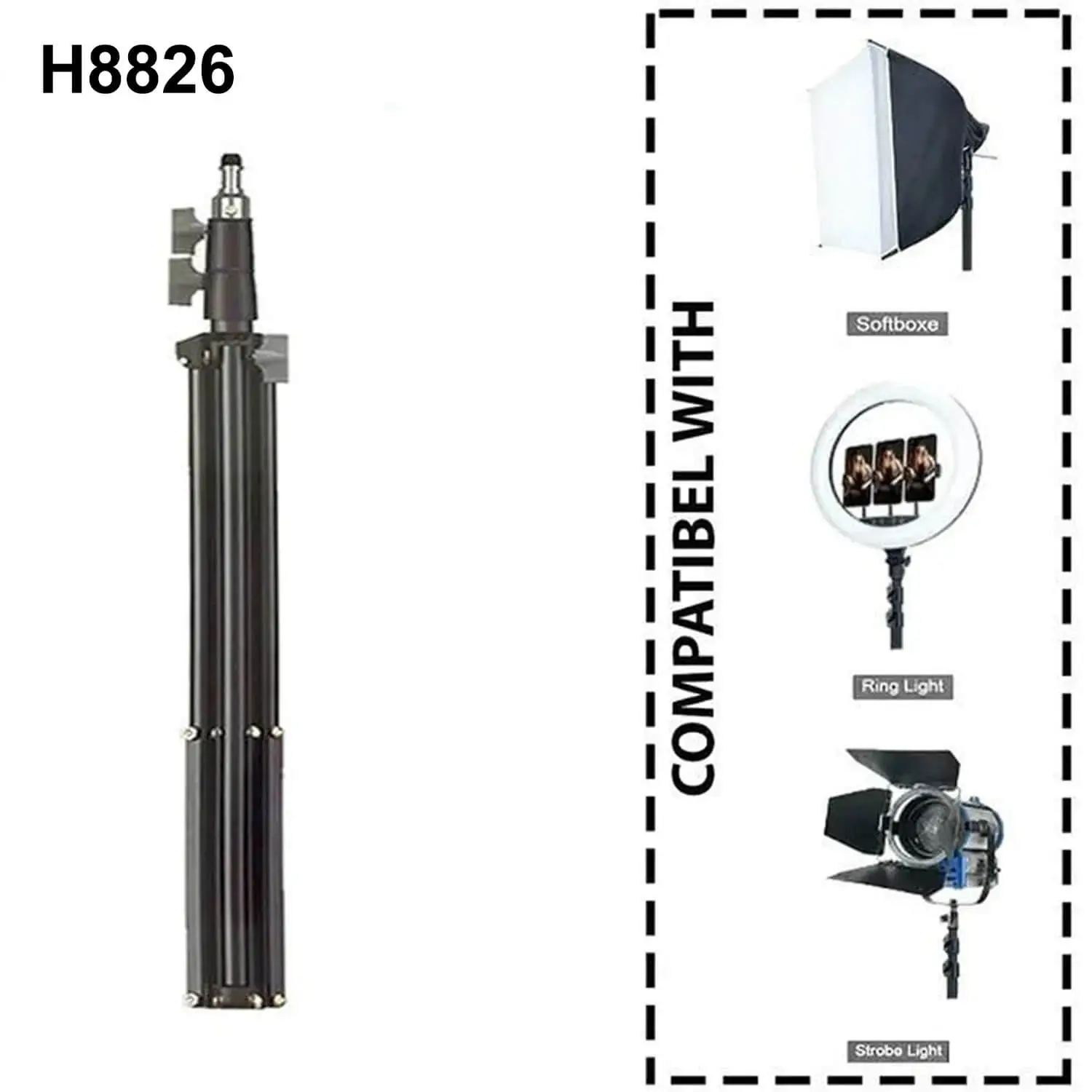 General-Pro-H-8826-Video-Light-Stand-4